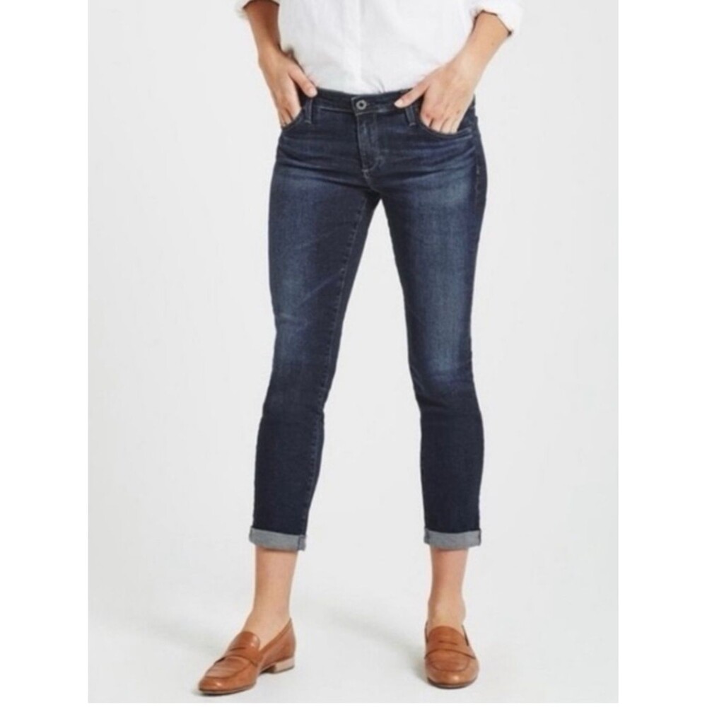 ADRIANO GOLDSCHMIED Stilt Cigarette Roll Up Denim Jeans